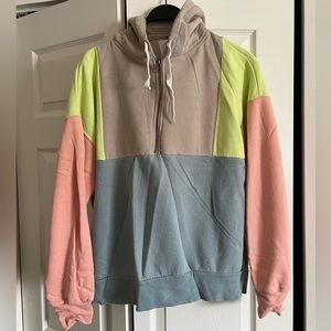Urban Outfitters Woman’s MultiColor Half Zip Hoodie